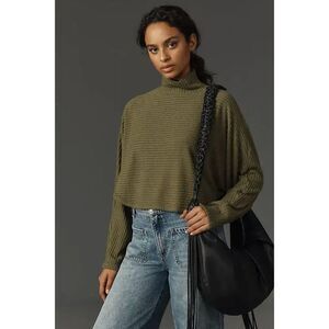 Pilcro Cozy Ribbed Turtleneck Batwing Pullover from Anthropologie